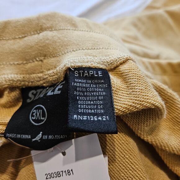 Staple Almond Beige Joggers Sweatpants Size 3XL - Picture 8 of 11